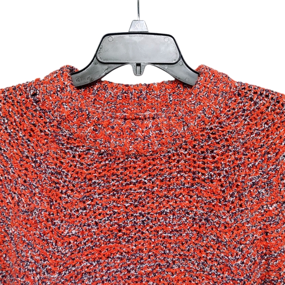Current Elliott Chunky Knit Red Crew Neck Sweater Women's Size 2 - Picture 5 of 8